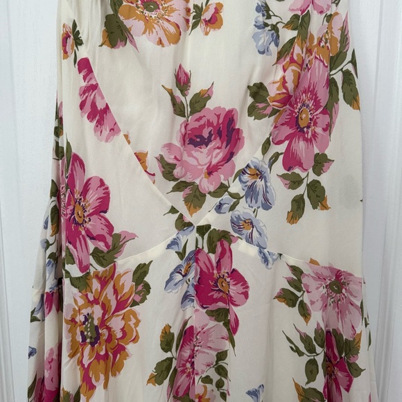 REFORMATION Briony Dress Giverny Floral Maxi A-line Halter Dress NWT - Picture 6 of 11
